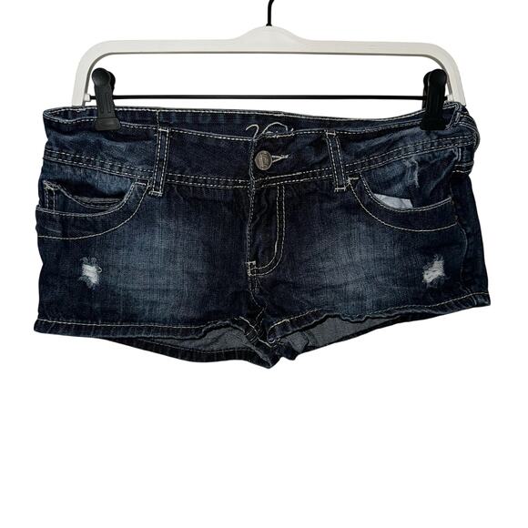 Y2k low rise dark wash vanity shorts - Picture 1 of 4